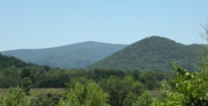 Blue ridge mountains from Charlottesville